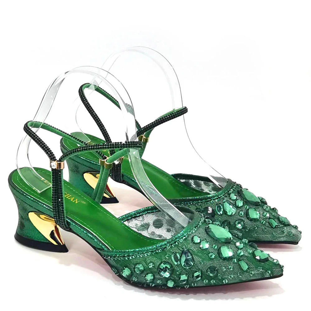 A PAIR SHOES GREEN