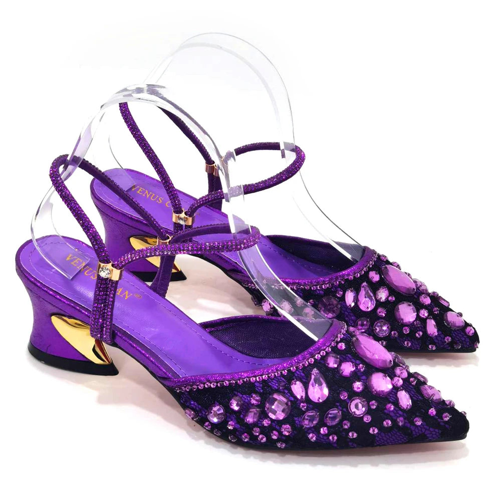 A PAIR SHOES PURPLE