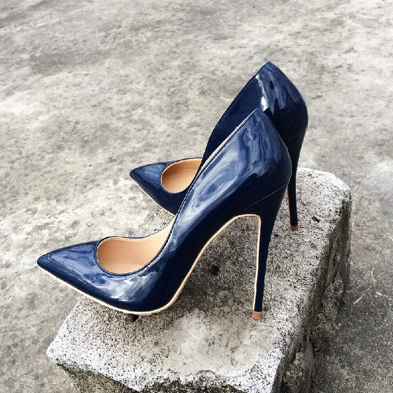 Navy 10cm Heel