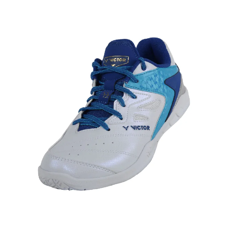 Versatile Heeled Sandals for Any Occasion---Victor 55th Anniversary Badminton Shoes [White/Blue] P9200IIITD-55 AF