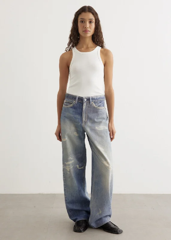 Women's denim jeans with a fundraising cause design embellishment-Full Cut Digital Print Denim Jeans Women's denim jeans with a fundraising cause design embellishment-Full Cut Digital Print Denim Jeans