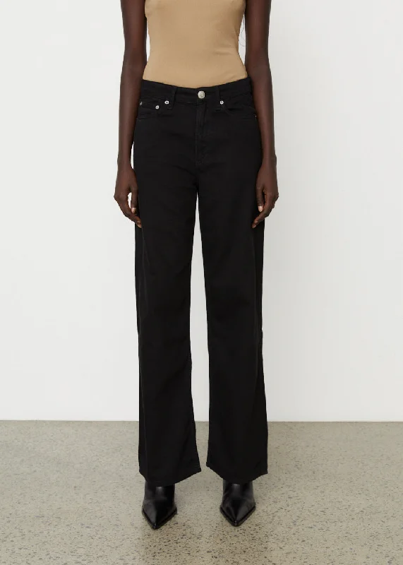 Women's denim jeans with a hope cause design embellishment-Featherweight Logan Jeans Women's denim jeans with a hope cause design embellishment-Featherweight Logan Jeans