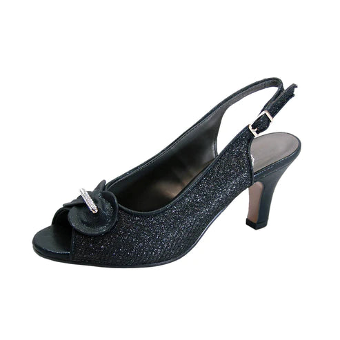 Versatile Heeled Sandals for Any Occasion---Women Church Shoes- BDF 765 Black