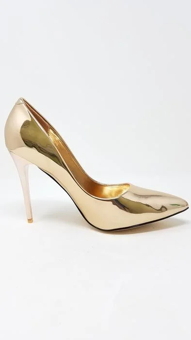 Versatile Heeled Sandals for Any Occasion---Women Church Shoes-FabiC-Rose Gold