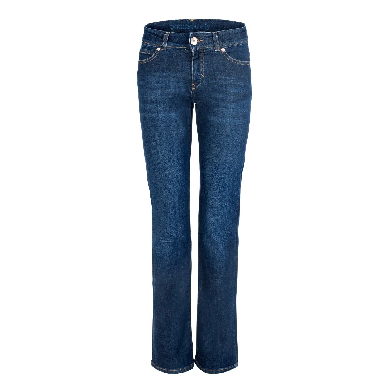 Women's denim jeans for travel style-Womens Bootcut Jeans - Kyanos