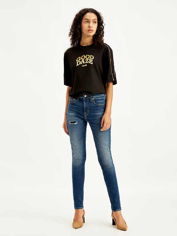 Women's denim jeans with a high waist-Women's High Rise 314 Blue Jeans