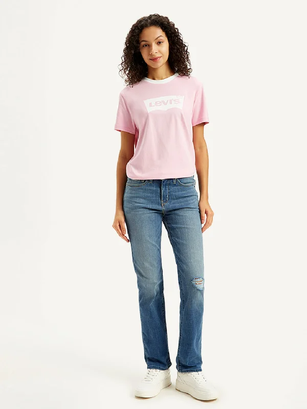 Women's denim jeans with a modern style-Women's High Rise 314 Blue Jeans