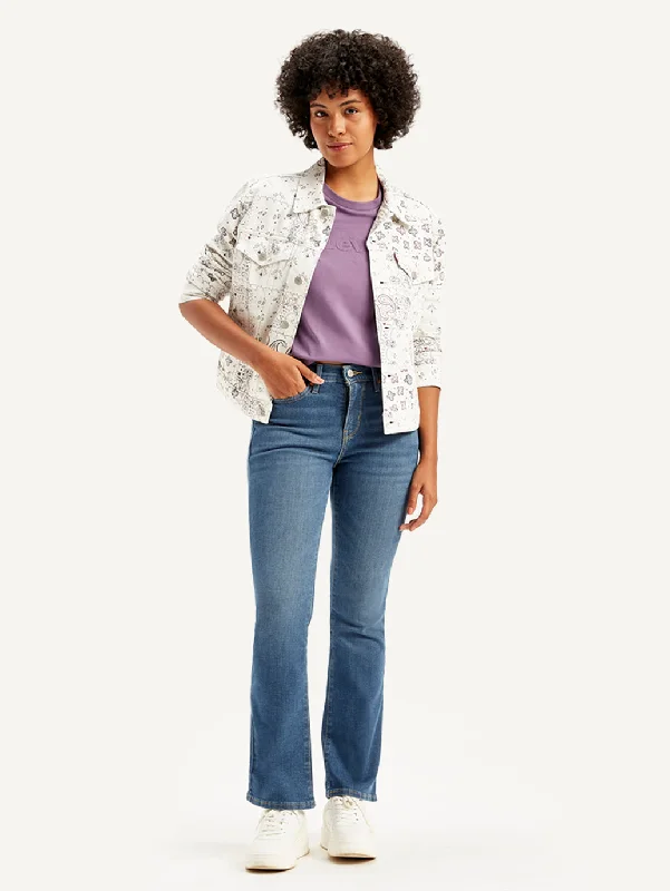 Women's denim jeans style often what-Women's High Rise 315 Bootcut Blue Jeans