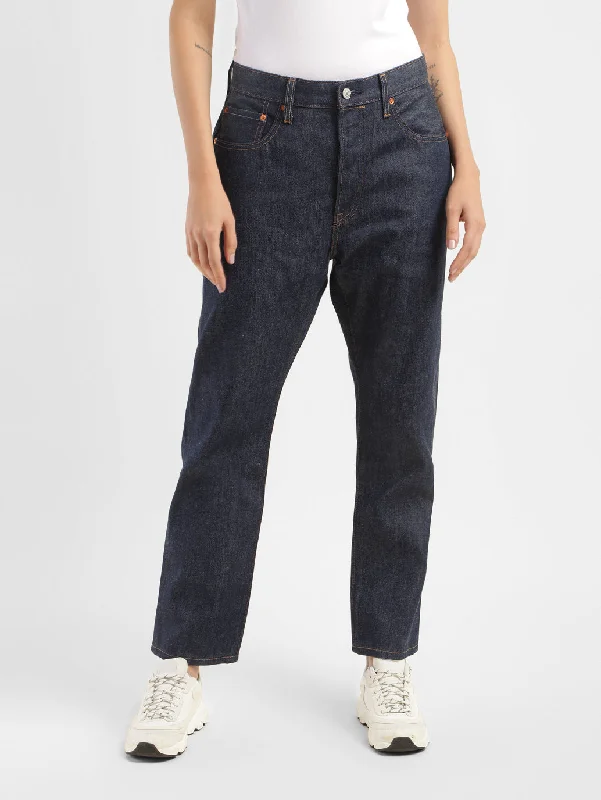 Women's denim jeans with a slim fit-Women's High Rise 501 Straight Fit Button Fly Jeans Women's denim jeans with a slim fit-Women's High Rise 501 Straight Fit Button Fly Jeans