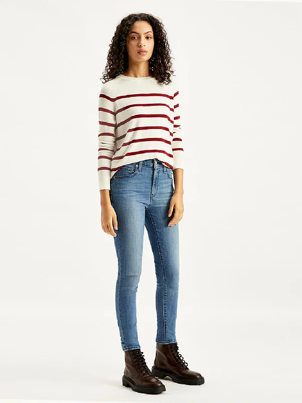 Women's denim jeans with a classic style-Women's High Rise 721 Skinny Blue Jeans