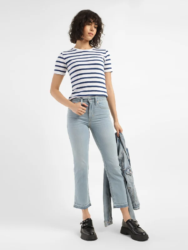 Women's denim jeans style party look-Women's High Rise 724 Straight Fit Jeans