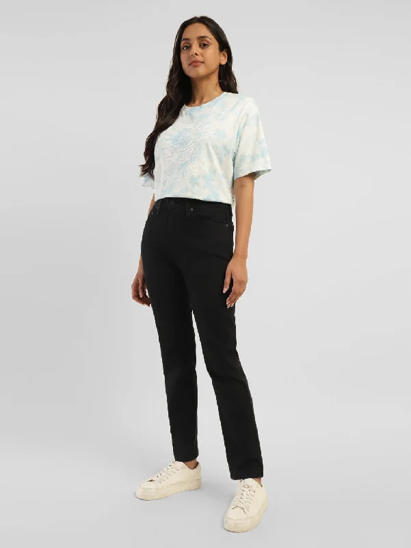 Women's denim jeans with a paper bag waist-Women's High Rise 724 Straight Fit Jeans Women's denim jeans with a paper bag waist-Women's High Rise 724 Straight Fit Jeans