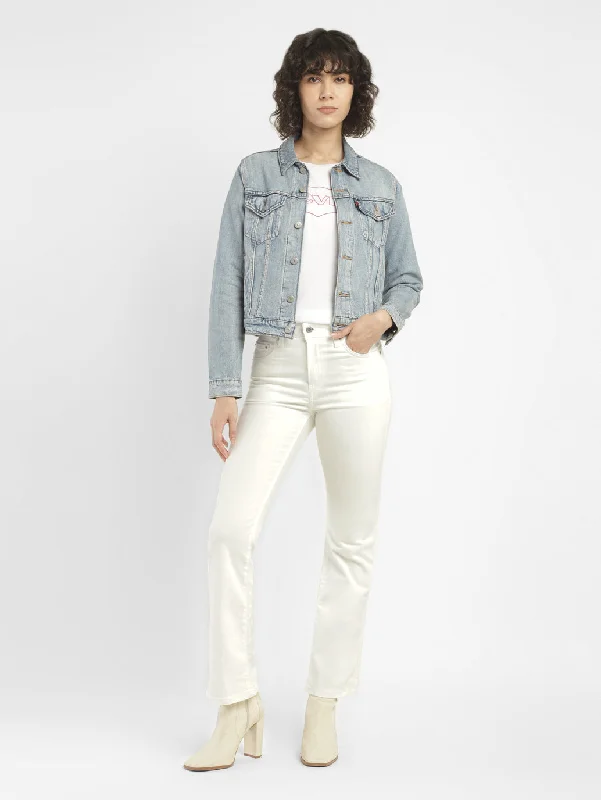 Women's denim jeans with a activism cause design embellishment-Women's High Rise 725 Bootcut Jeans Women's denim jeans with a activism cause design embellishment-Women's High Rise 725 Bootcut Jeans