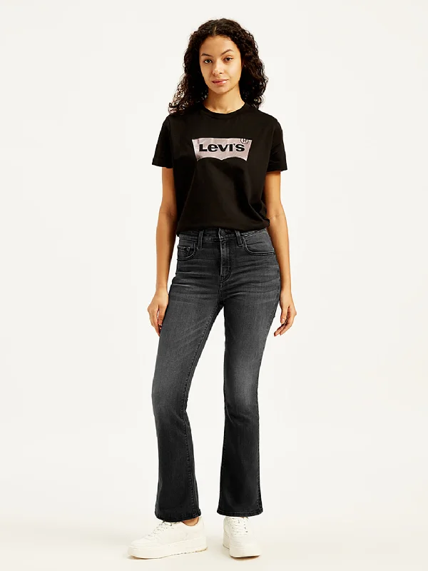 Women's denim jeans where can get fit for the women's Jeans-Women's High Rise 725 Slim Bootcut Fit Black Jeans Women's denim jeans where can get fit for the women's Jeans-Women's High Rise 725 Slim Bootcut Fit Black Jeans