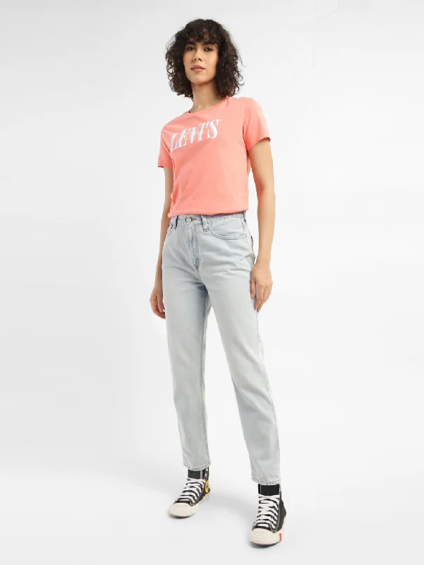Women's denim jeans new look great with stylist-Women's High Rise 80s New Loose Fit Mom Jeans