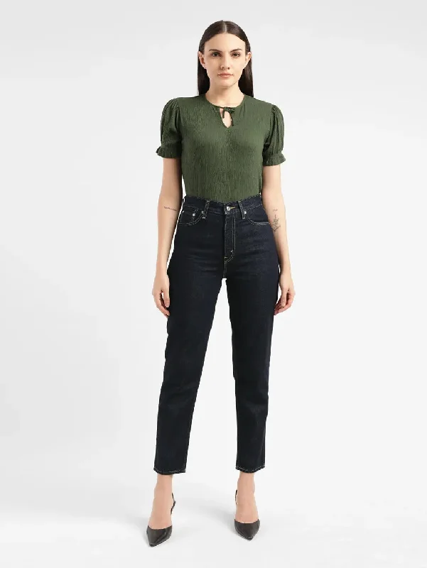 Women's denim jeans with a preppy style-Women's High Rise 80s New Mom Loose Fit Jeans