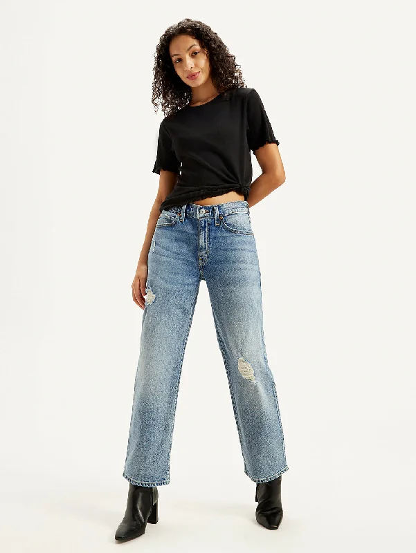 Women's denim jeans denim with best and Denim-Women's High Rise 94 Baggy Fit Blue Jeans Women's denim jeans denim with best and Denim-Women's High Rise 94 Baggy Fit Blue Jeans