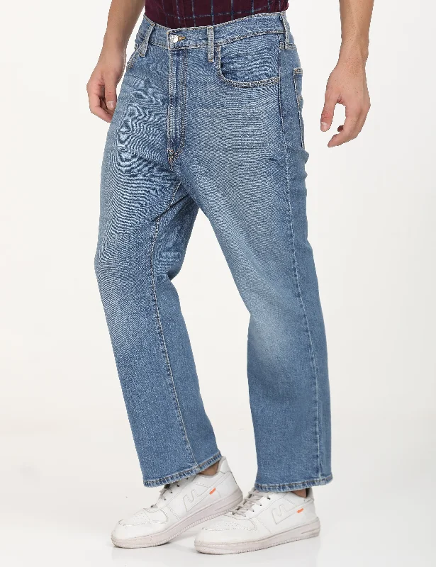 Women's denim jeans with a mom jean style-Women's High Rise Ribcage Crop Bootcut Blue Jeans Women's denim jeans with a mom jean style-Women's High Rise Ribcage Crop Bootcut Blue Jeans