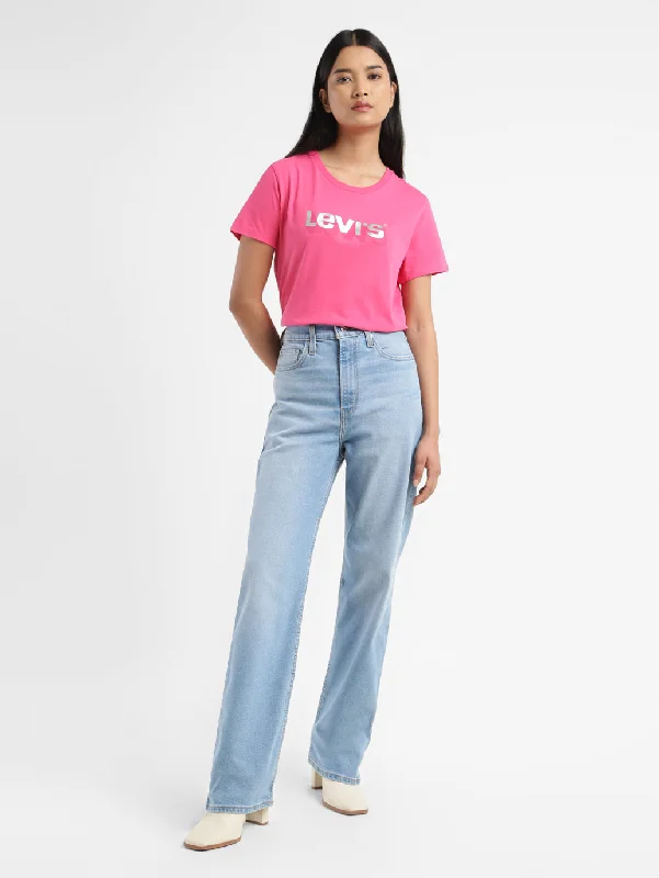 Women's denim jeans with a petition cause design embellishment-Women's High Rise Ribcage Straight Fit Jeans Women's denim jeans with a petition cause design embellishment-Women's High Rise Ribcage Straight Fit Jeans