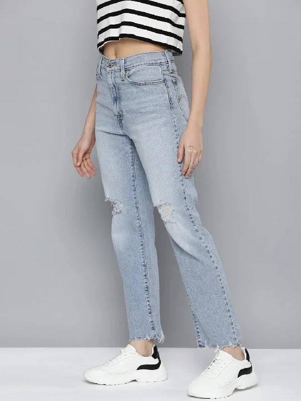Women's denim jeans with a metallic finish-Women's High Rise Wedgie Straight Fit Jeans Women's denim jeans with a metallic finish-Women's High Rise Wedgie Straight Fit Jeans