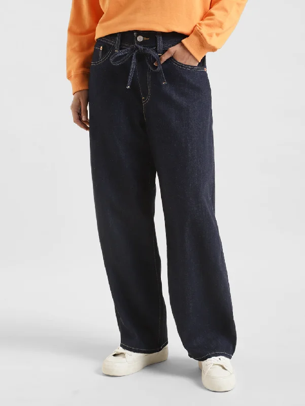 Women's denim jeans styled or to party-Women's High Rise Fared Fit Jeans