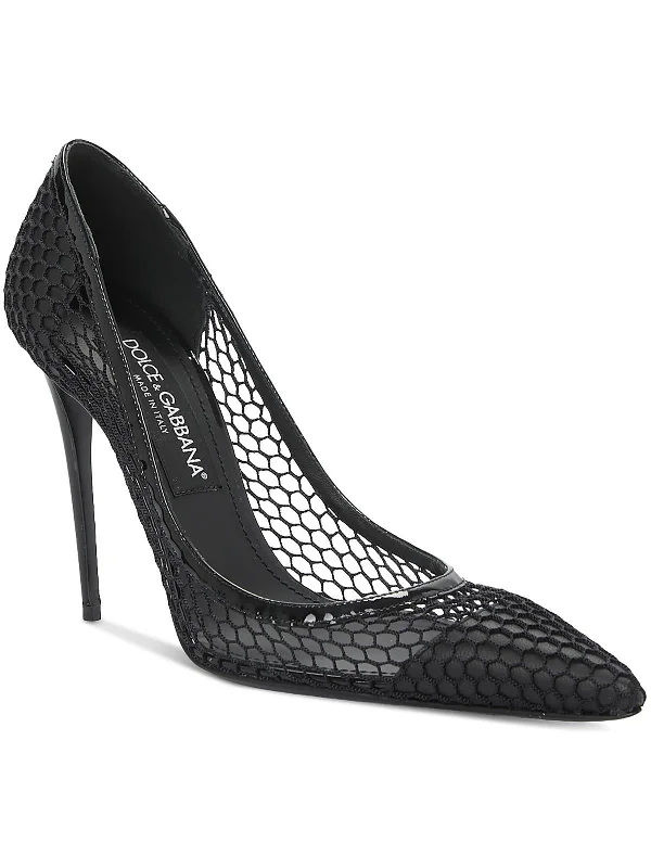 Stiletto Heel Pumps with Perfect Fit--Womens Knit Pointed toe Pumps-Fashionable & Classic