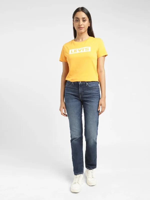 Women's denim jeans with a stone embellishment-Women's Mid Rise 312 Slim Fit Jeans