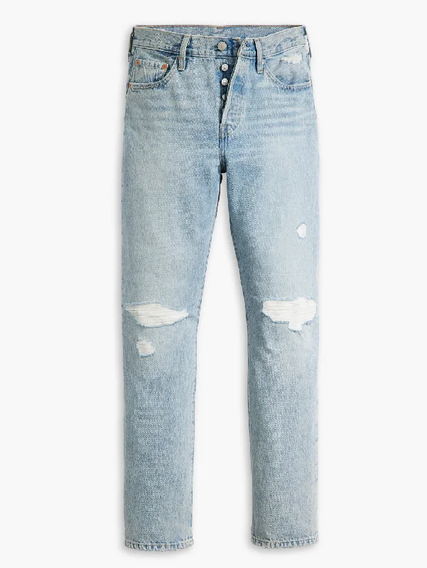 Women's denim jeans with a high stretch fabric-Women's Mid Rise 501 Regular Fit Button Fly Jeans Women's denim jeans with a high stretch fabric-Women's Mid Rise 501 Regular Fit Button Fly Jeans