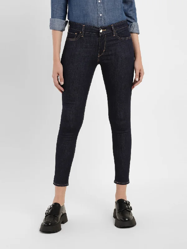 Women's denim jeans with a girlfriend fit-Women's Mid Rise 710 Super Skinny Jeans
