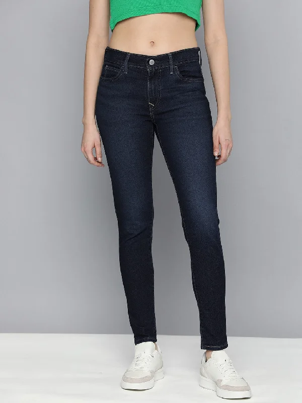 Women's denim jeans with a fish embellishment-Women's Mid Rise 710 Super Skinny Fit Jeans Women's denim jeans with a fish embellishment-Women's Mid Rise 710 Super Skinny Fit Jeans