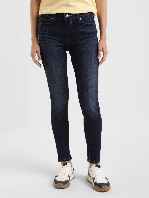 Women's denim jeans with a wide leg-Women's Mid Rise 711 Skinny Fit Jeans