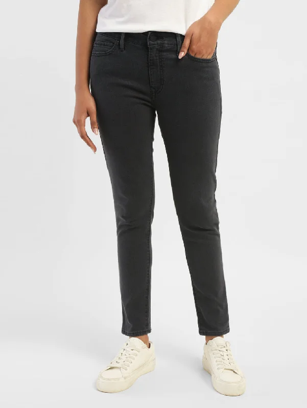 Women's denim jeans with a patchwork design-Women's Mid Rise 711 Skinny Fit Jeans