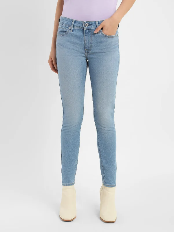Women's denim jeans with a abstract design embellishment-Women's Mid Rise 711 Skinny Fit Jeans Women's denim jeans with a abstract design embellishment-Women's Mid Rise 711 Skinny Fit Jeans