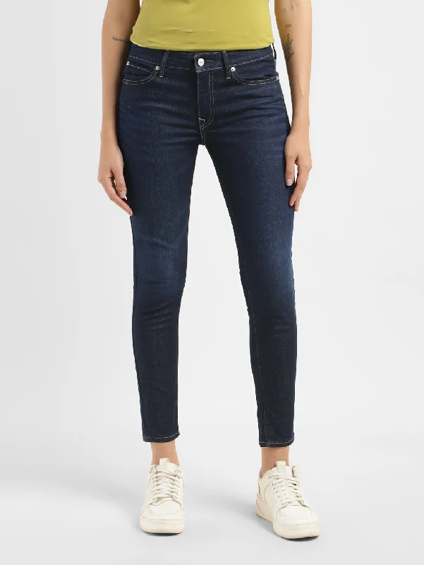Women's denim jeans with a floral print-Women's Mid Rise 711 Skinny Fit Jeans