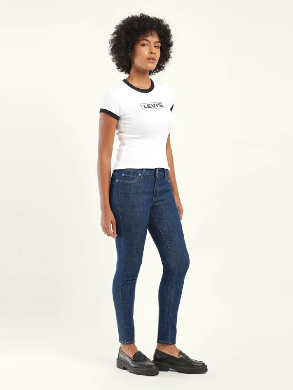 Women's denim jeans the great fit-Women's Mid Rise 711 Skinny Fit Jeans