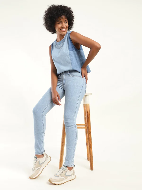 Women's denim jeans for online shop-Women's Mid Rise 711 Skinny Fit Jeans
