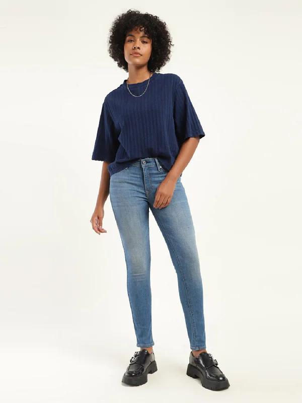 Women's denim jeans with a mammal embellishment-Women's Mid Rise 711 Skinny Fit Jeans Women's denim jeans with a mammal embellishment-Women's Mid Rise 711 Skinny Fit Jeans
