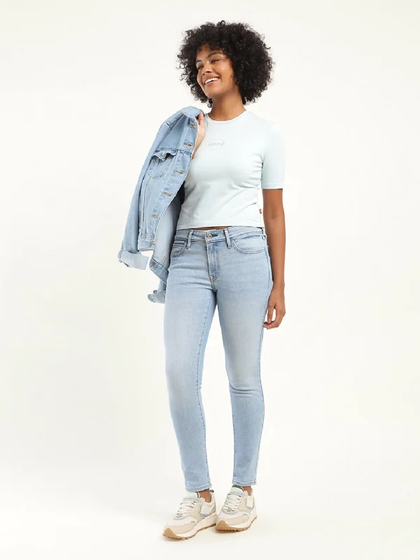 Women's denim jeans high to low fit-Women's Mid Rise 711 Skinny Fit Jeans