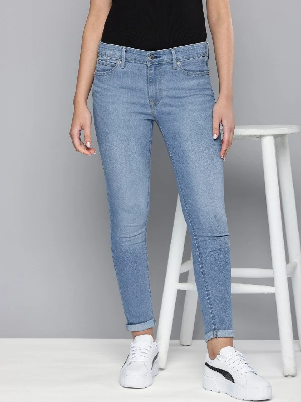 Women's denim jeans with a graphic print-Women's Mid Rise 711 Skinny Jeans