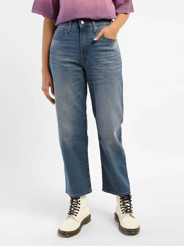 Women's denim jeans great what online-Women's Mid Rise 94 Baggy Fit Jeans