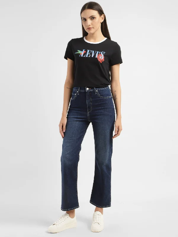 Women's denim jeans with a grommet detail-Women's Mid Rise Ribcage Straight Fit Jeans Women's denim jeans with a grommet detail-Women's Mid Rise Ribcage Straight Fit Jeans