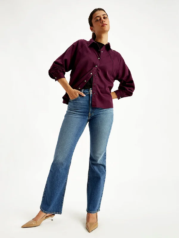 Women's denim jeans with a leaf embellishment-Women's Mid Rise Wedgie Indigo Bootcut Jeans Women's denim jeans with a leaf embellishment-Women's Mid Rise Wedgie Indigo Bootcut Jeans