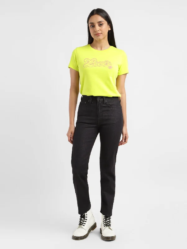 Women's denim jeans with a side stripe-Women's Mid Rise Wedgie Straight Fit Jeans