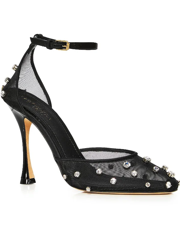 Stylish Ankle Strap Heels for Women--Womens Pump Embellished Ankle Strap