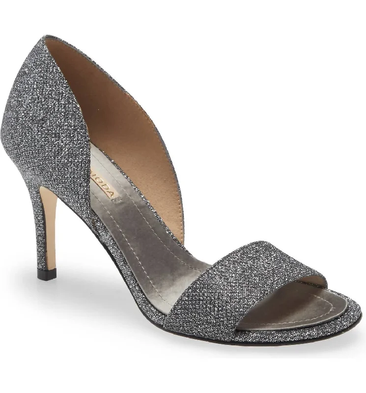 Versatile Heeled Sandals for Any Occasion---Women's Rossi Heel In Pewter