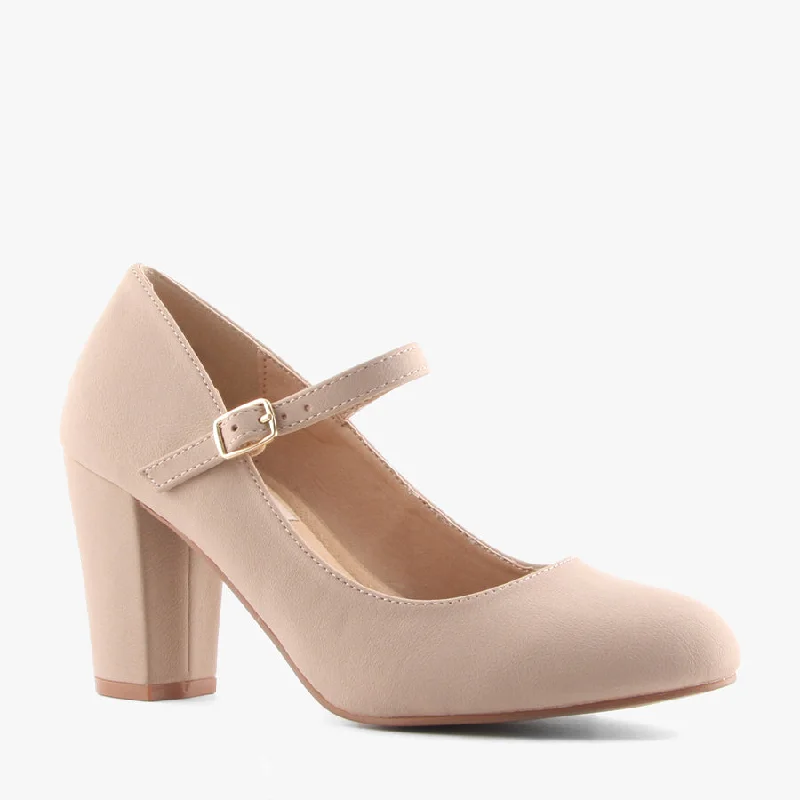 Versatile Heeled Sandals for Any Occasion---WORKMODE NUDE NUBUCK