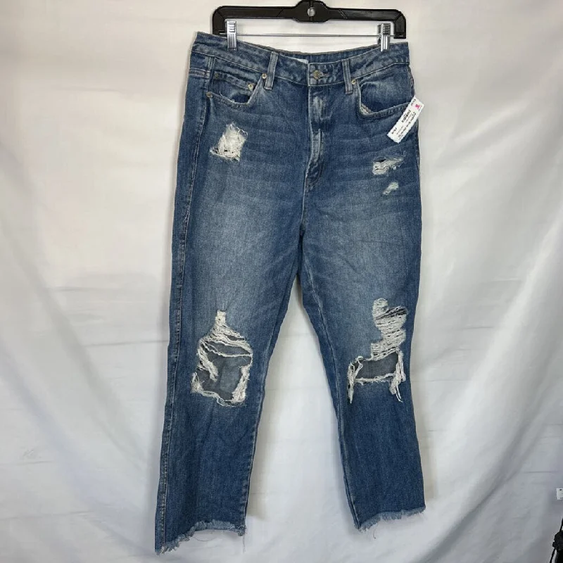 Women's denim jeans with a tie dye design-ZENANA WOMEN'S JEANS 10