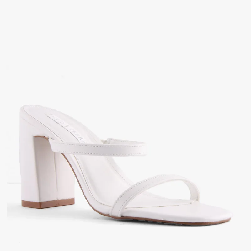 Versatile Heeled Sandals for Any Occasion---ZULI WHITE