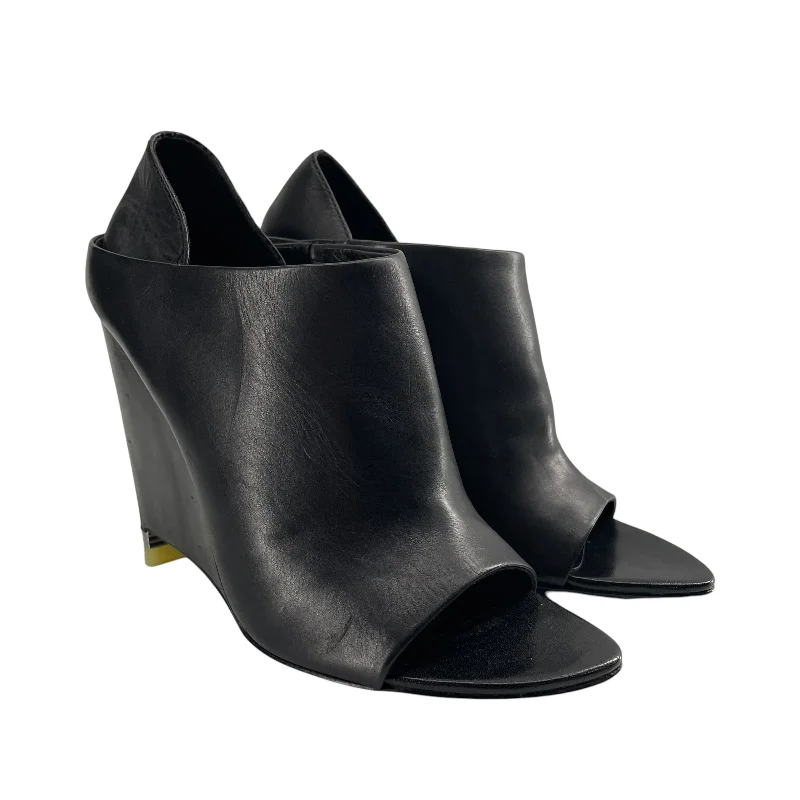 Alexander Wang/Heels/EU 35/Leather/BLK/THICK WEDGE---Comfortable Leather Pumps for Office and Everyday Wear