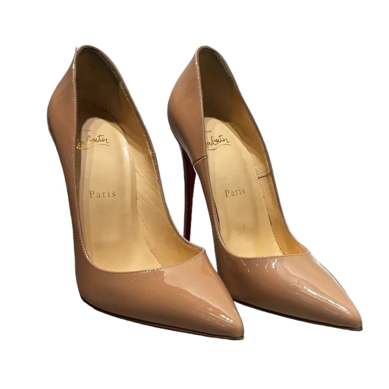 Christian Louboutin/Heels/EU 39/Leather/BEG/---Comfortable Leather Pumps for Office and Everyday Wear